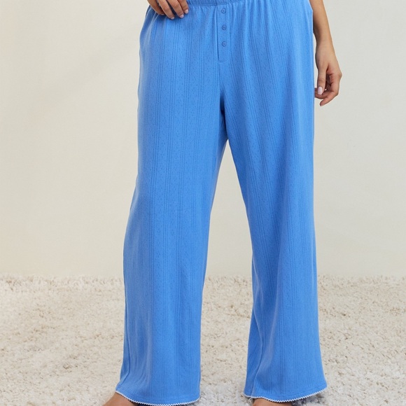 Periwinkle Blue Lounge Pants New Never Worn Favorite Pant Lounge Wear Size Large - Picture 2 of 6